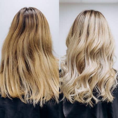 Brassy to Beach Blonde Waves