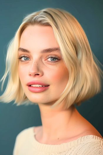 Golden Blonde Bob