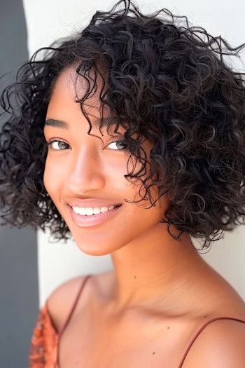 Short Curly Bob