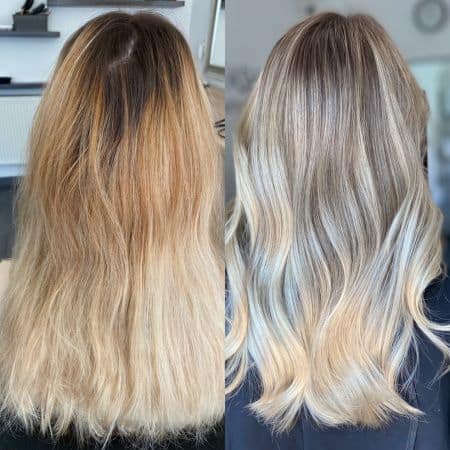 Brassy to Cool Blonde