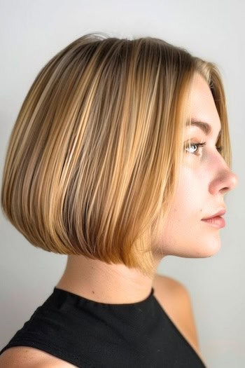 Honey Blonde Bob