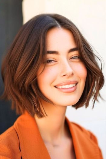 Blunt Bob With Texture