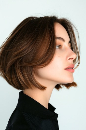 Layered Blunt Bob