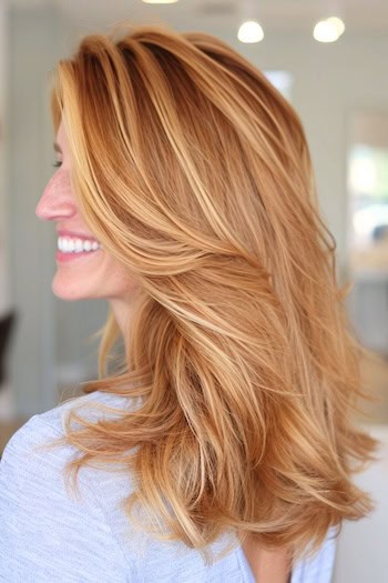 Copper Honey Blonde Layers