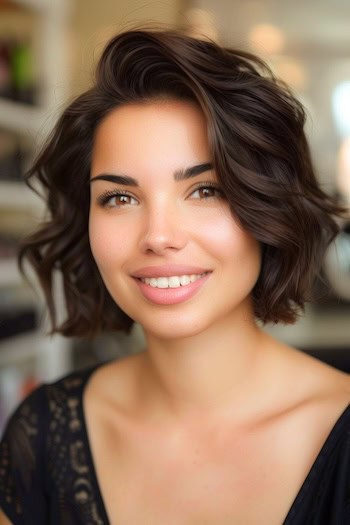 Voluminous Wavy Bob