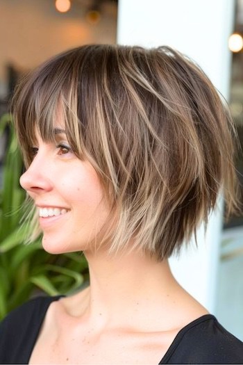 Layered Wispy Bob