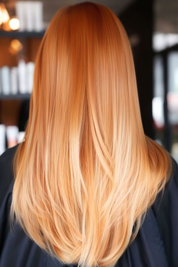 Copper to Blonde Ombre