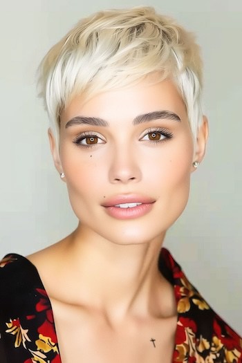 Cropped Platinum Pixie