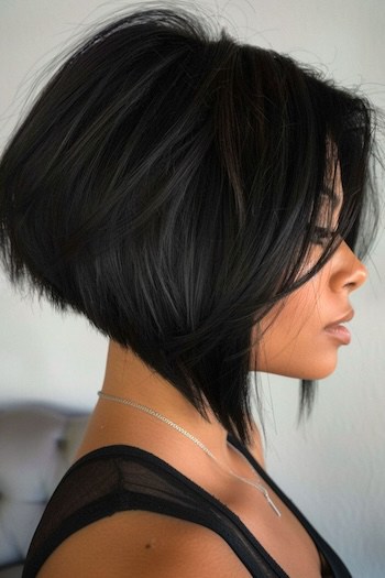 Stacked Angled Bob