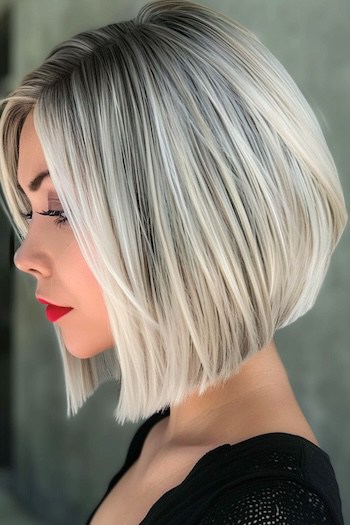 Platinum Bob with Dark Lowlights