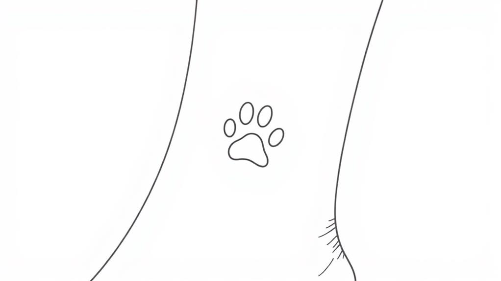 adorable tiny paw tattoo