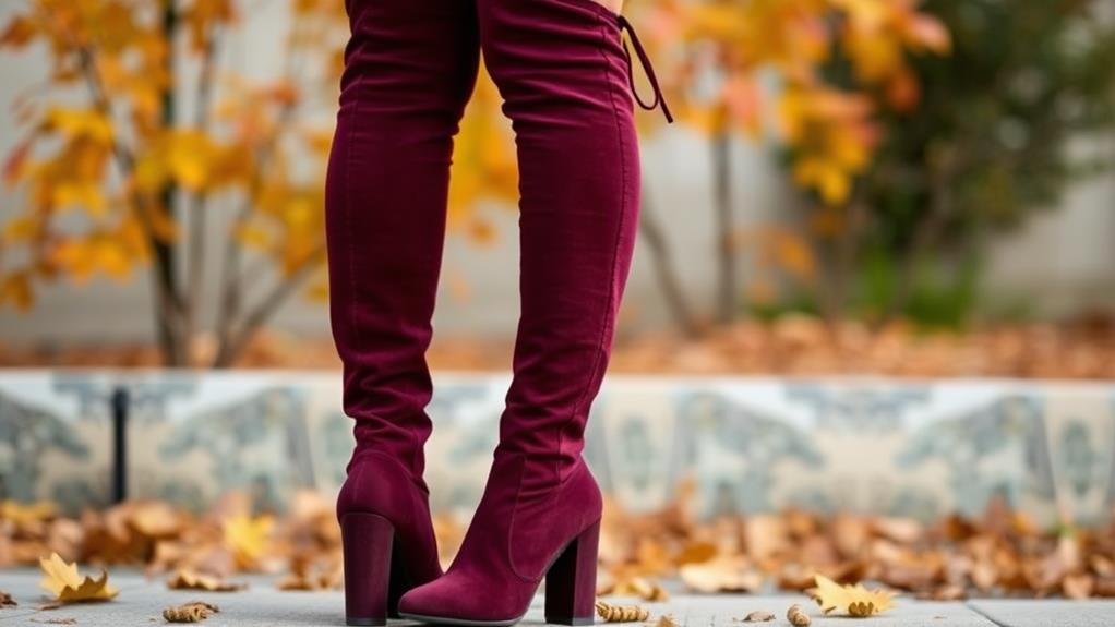 bold trendy thigh high boots