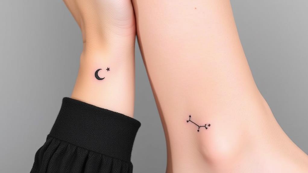 delicate cosmic ink designs