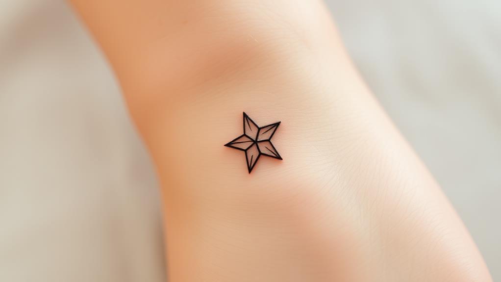 delicate star ink designs