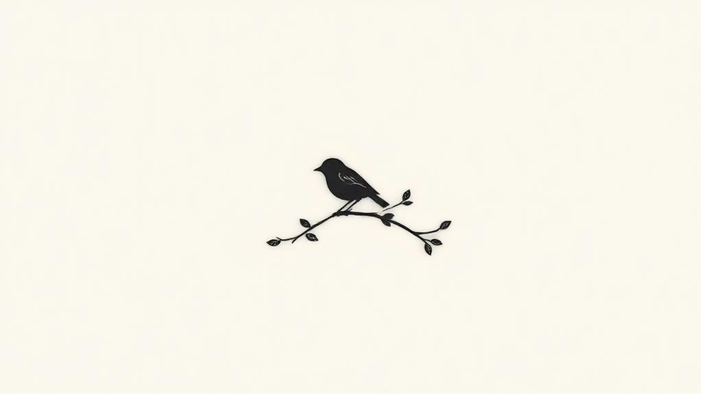 elegant avian ink designs