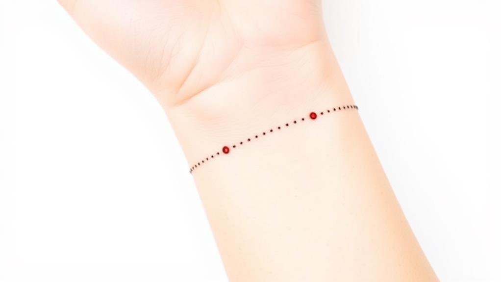 elegant dainty dot tattoo