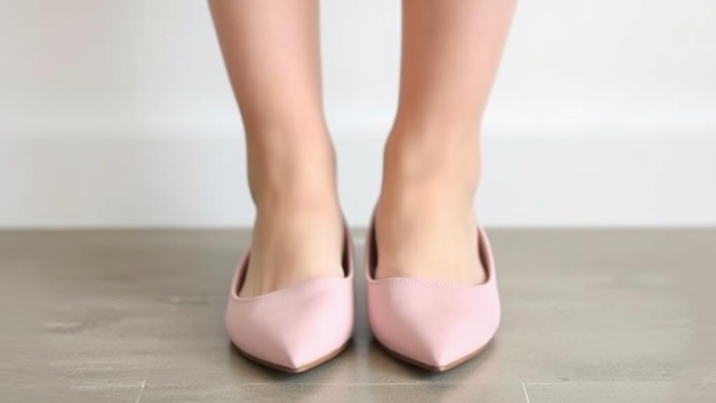 elongated toe ballet flats