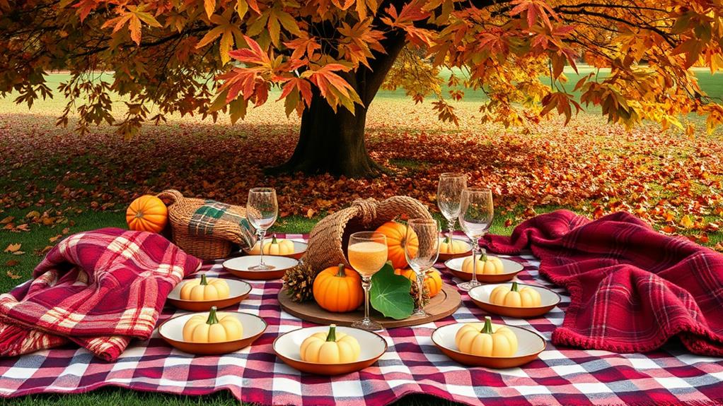 festive autumn outdoor gathering