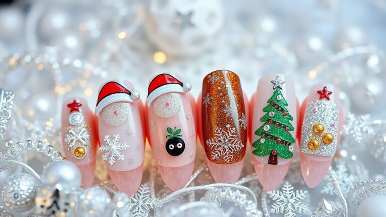 festive christmas nail designs