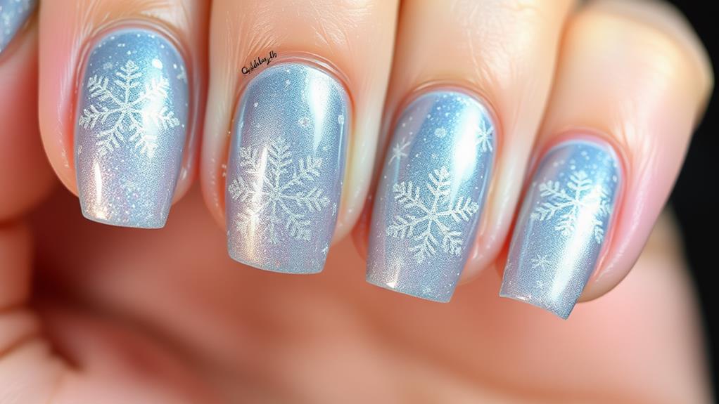 holiday themed nail art