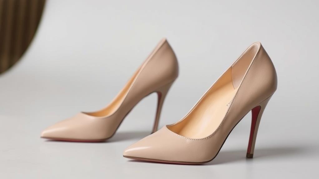 leg lengthening pointed toe pumps