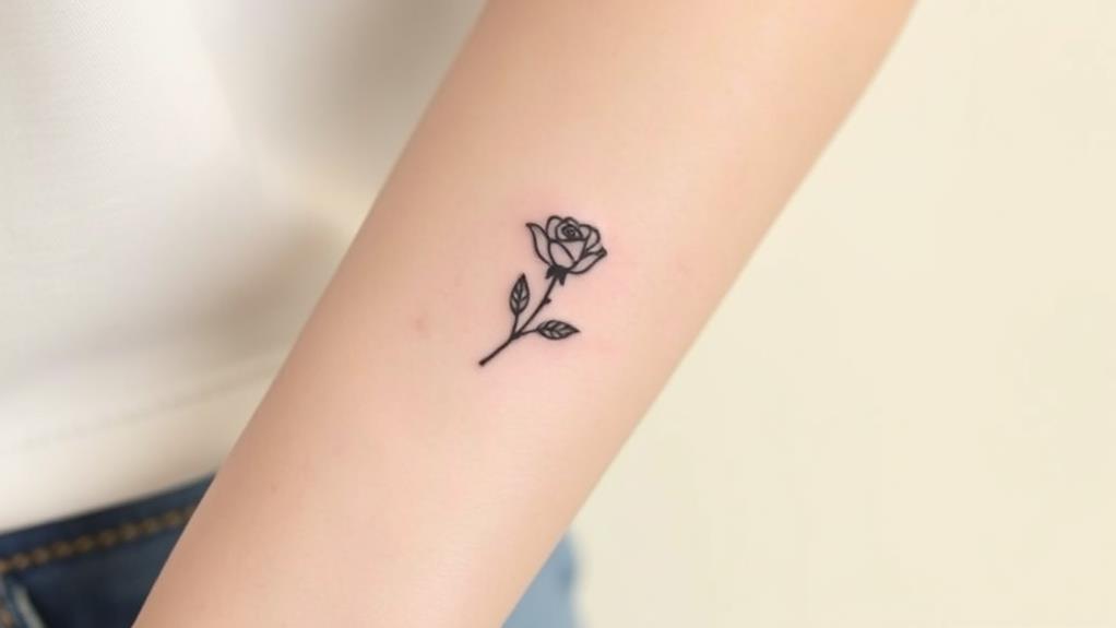 minimalist floral ink art