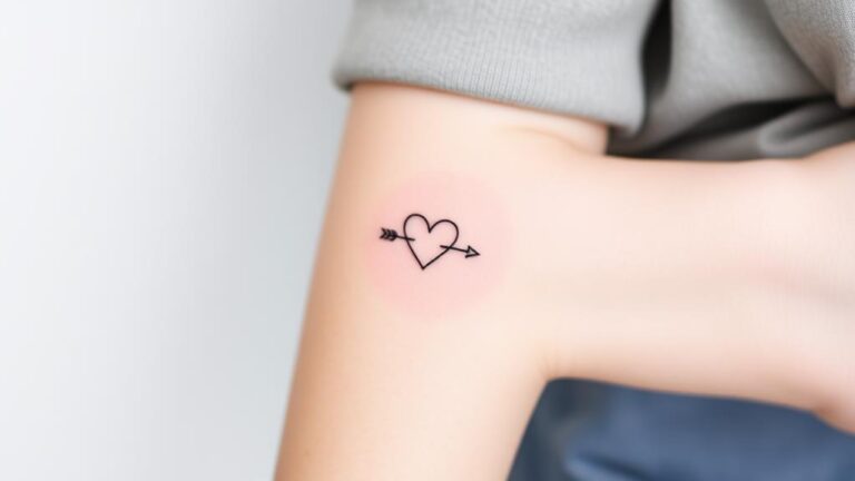 minimalist heart tattoo inspiration