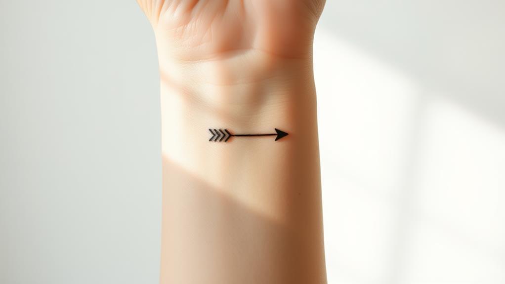 minimalist symbolic wrist ink