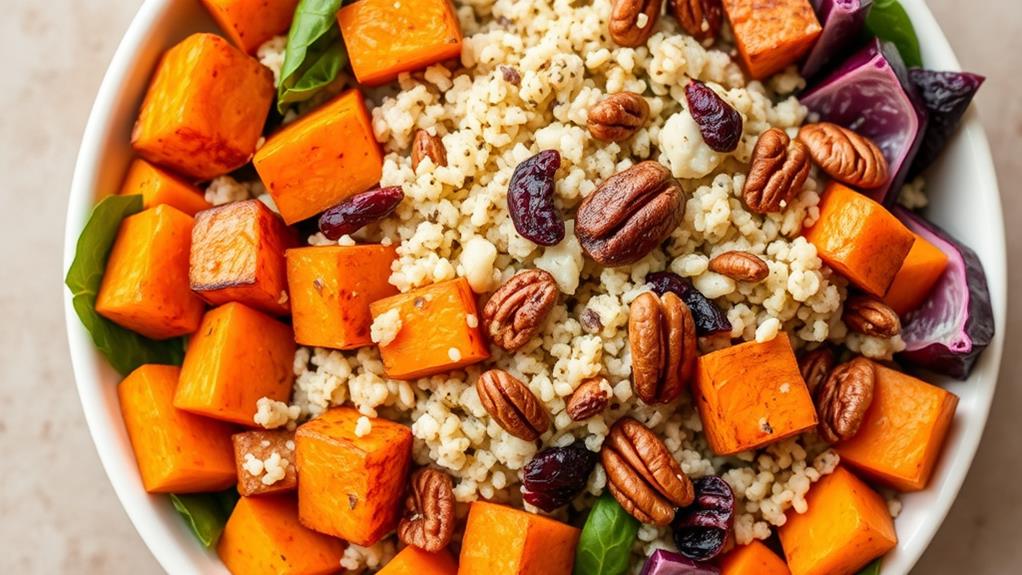 nutritious sweet potato quinoa salad