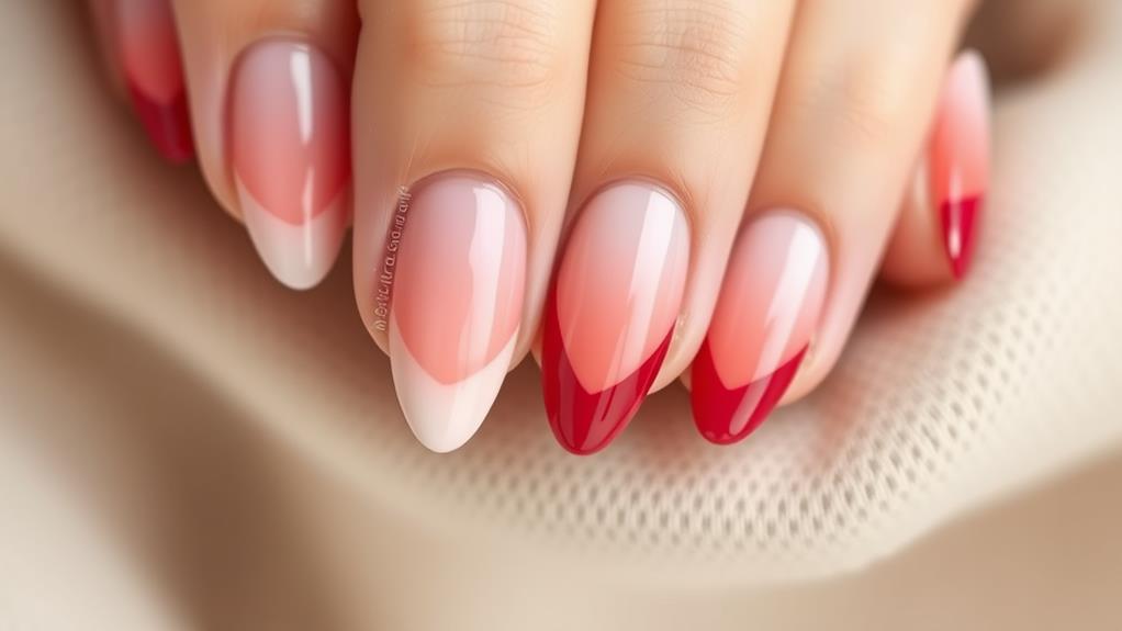 ombre almond nail designs