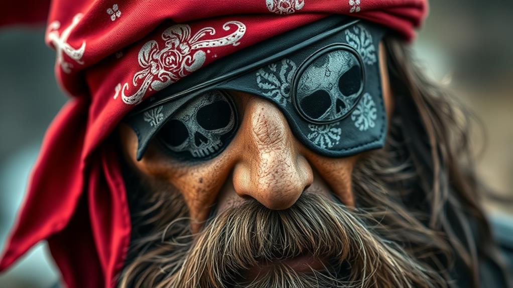 pirate accessories bandana eye patch