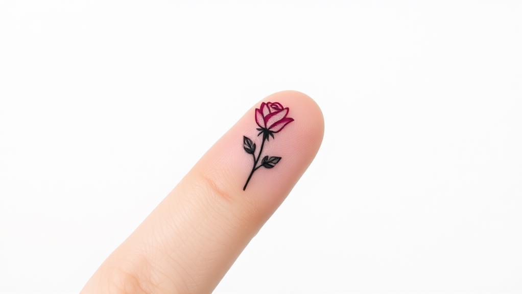 simple floral finger art