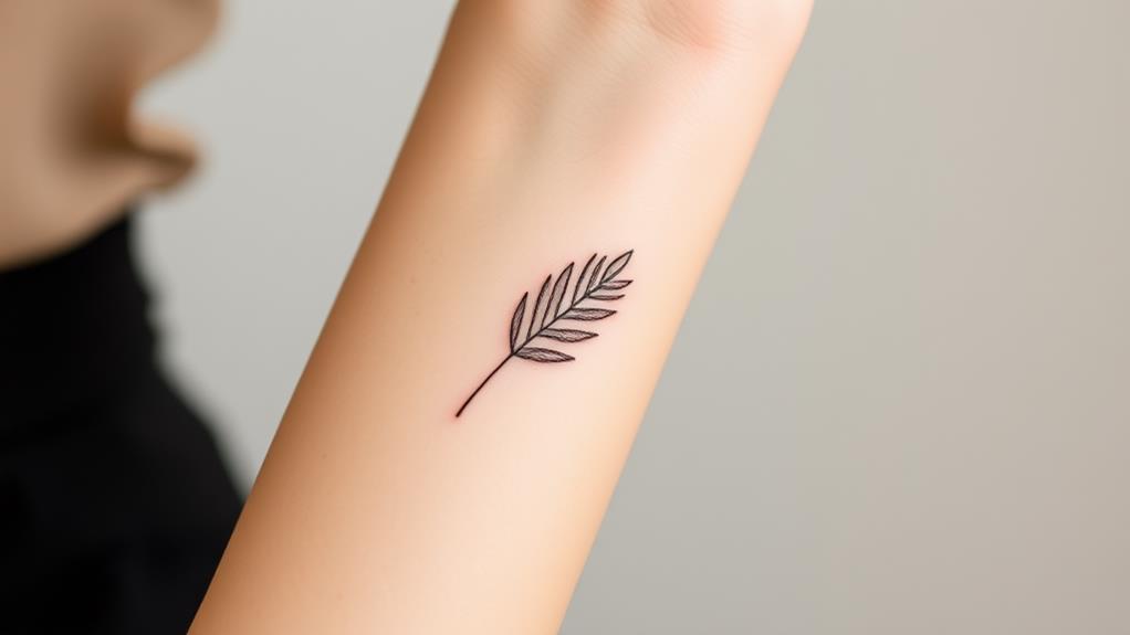 simple palm leaf design