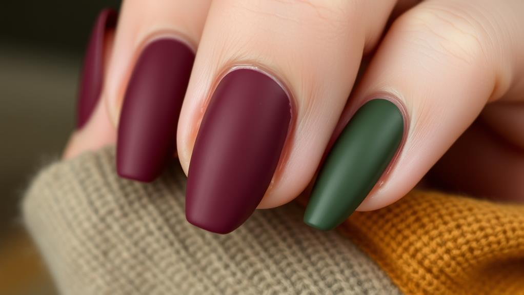 sleek matte nail designs