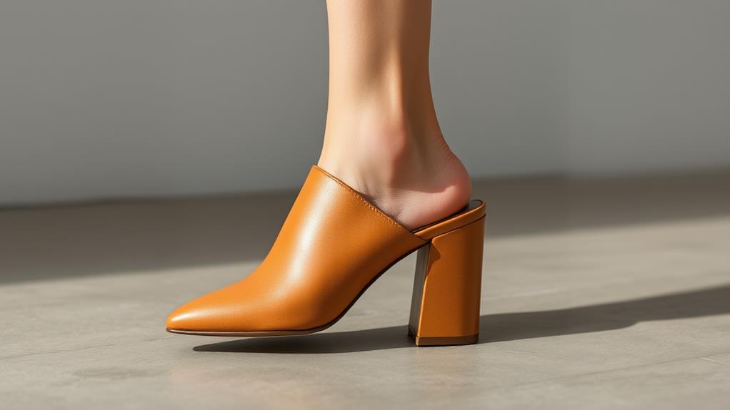 sophisticated minimalist mule design