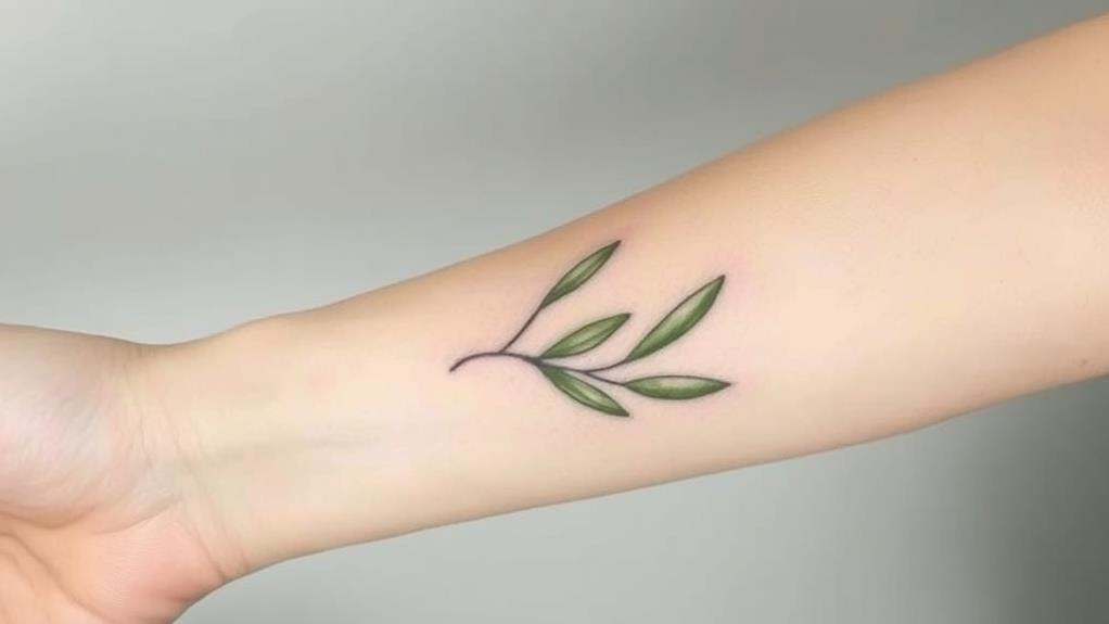 sophisticated olive leaf motif