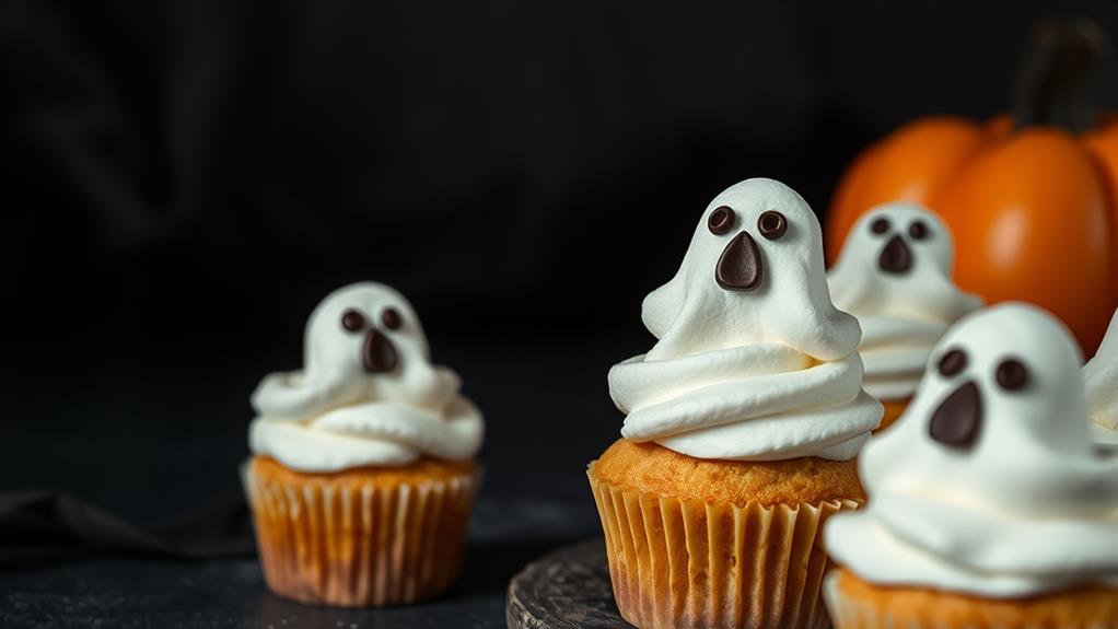 spooky marshmallow ghost treats