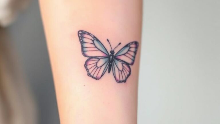 stunning minimalist butterfly tattoos