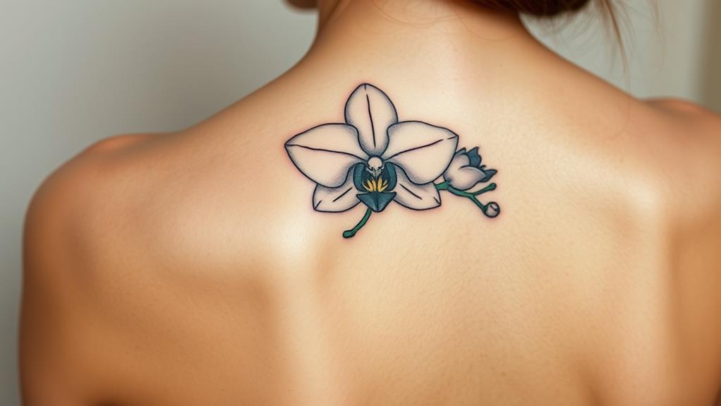 stylish floral body art