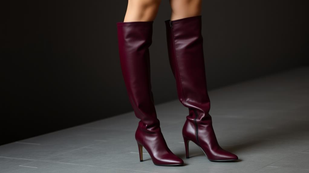 stylish knee high elegance boots