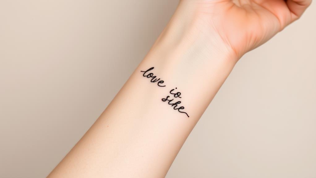 stylish quote ink design