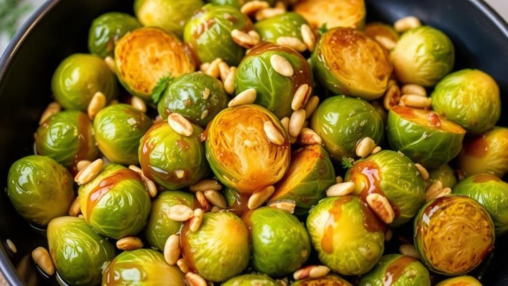 sweet maple brussels sprouts