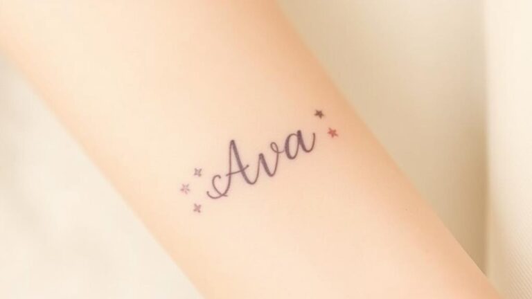 timeless minimalist name tattoos