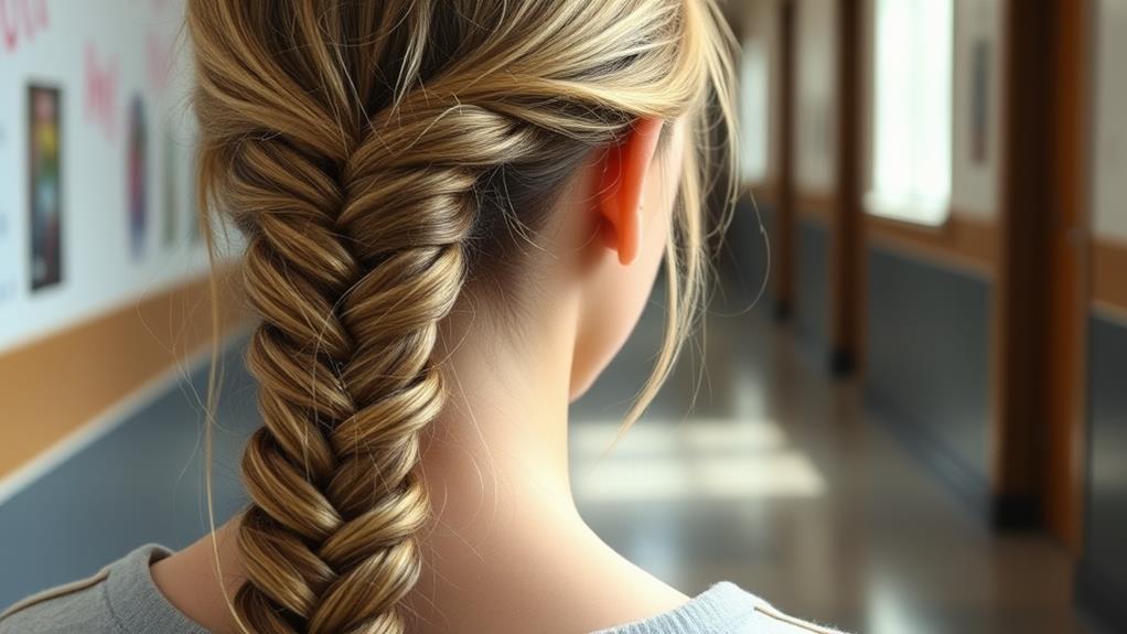 traditional french braid hairstyle