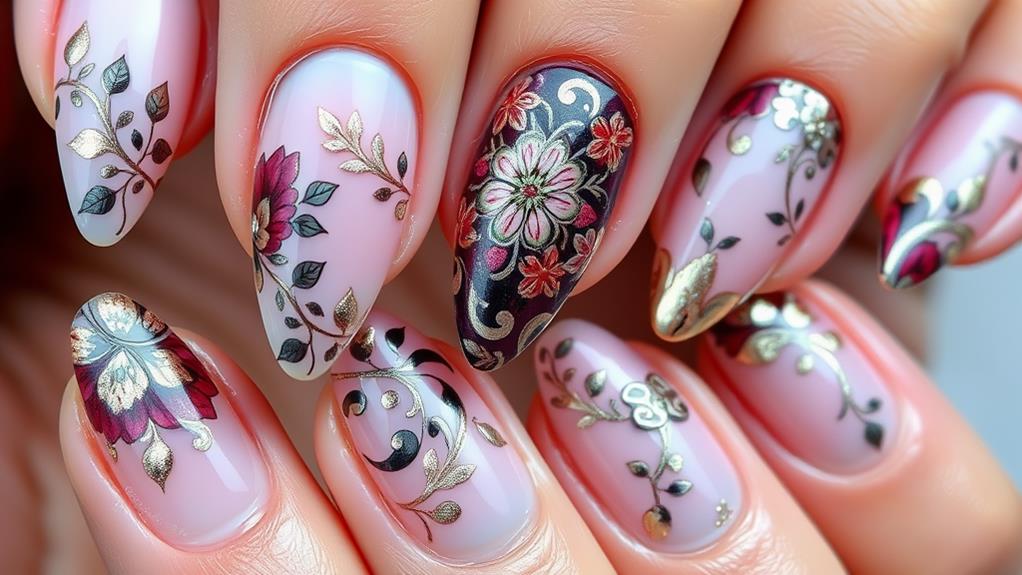 unique almond nail designs