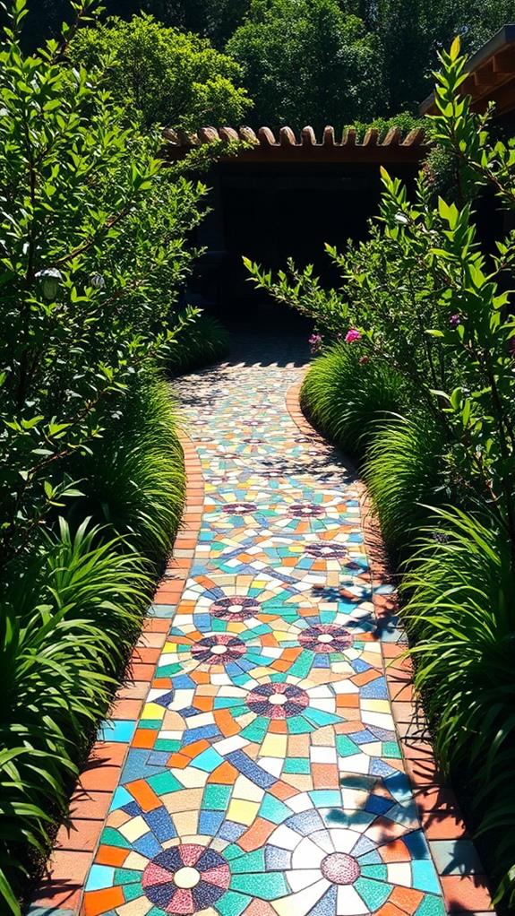 captivating tile walkway patterns