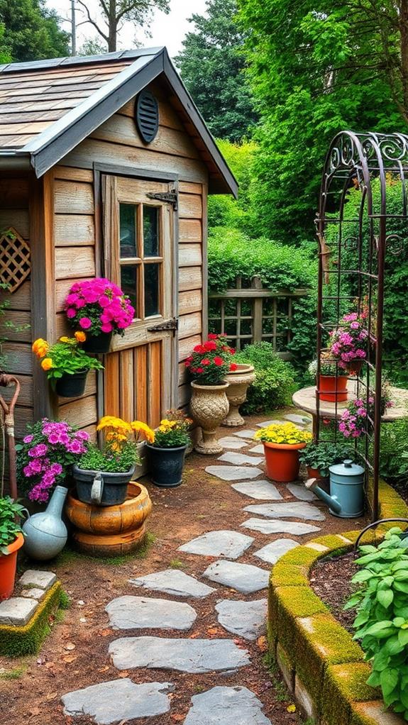 charming rustic garden decor