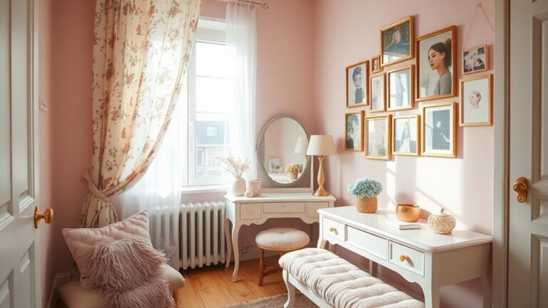 chic feminine apartment decor