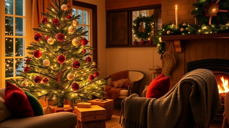 cozy christmas living room decor