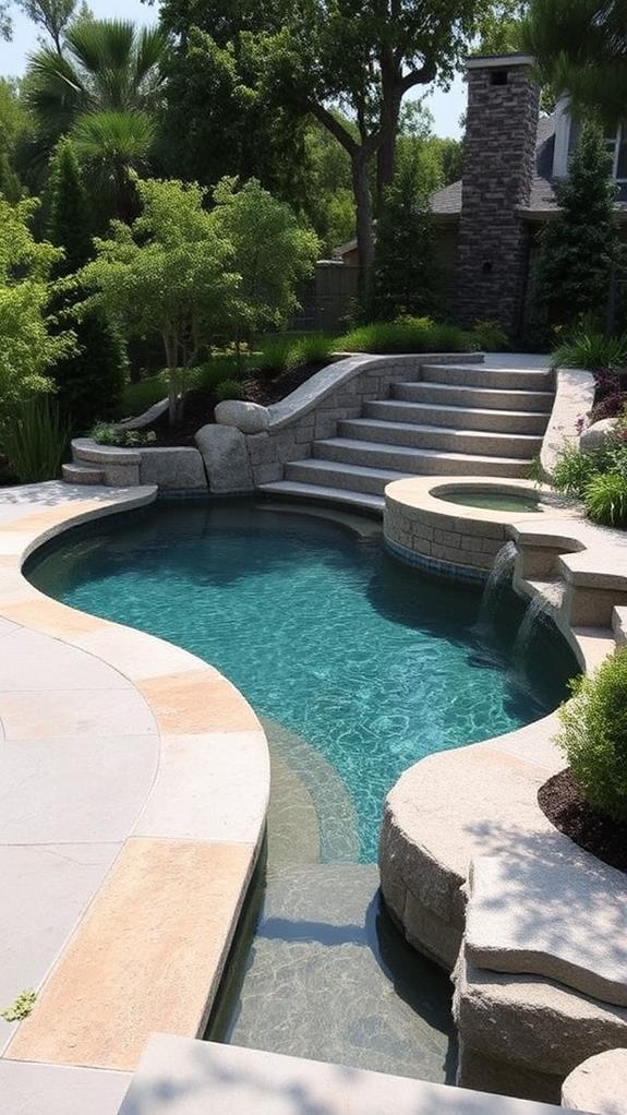 modern allure with sleek pools